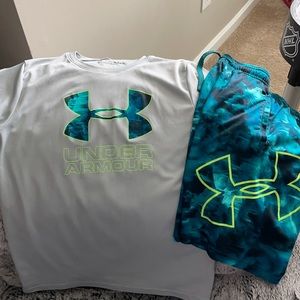 Under Armour matching top and shorts